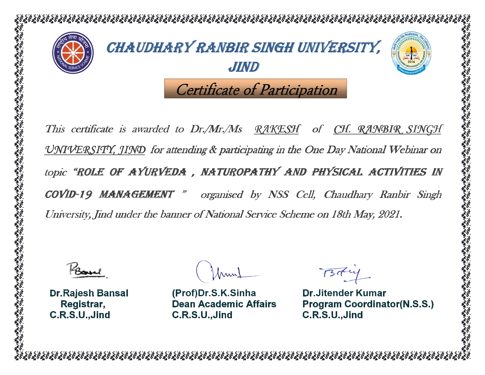 Certificate 11